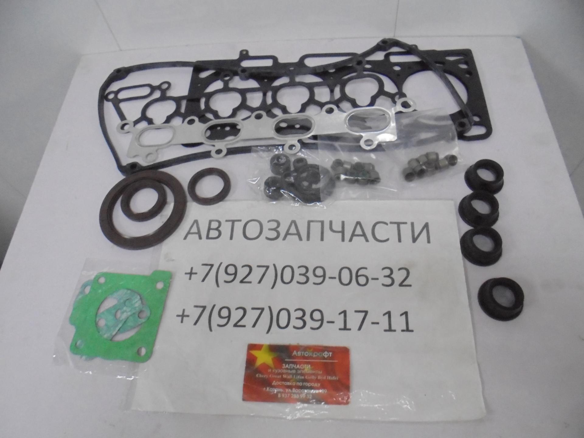 Комплект прокладок и РТИ двигателя полный BYD F3 