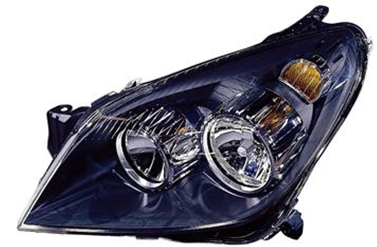 Фара левая под корректор черная OPEL ASTRA H- 2004-