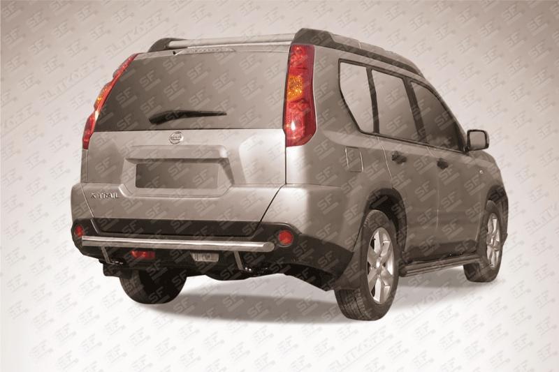Защита заднего бампера d57 Nissan X- Trail (2011)