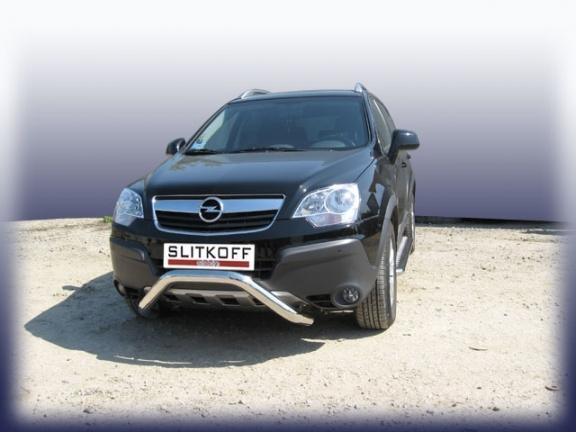 Кенгурятник низкий d76 "мини" Opel Antara