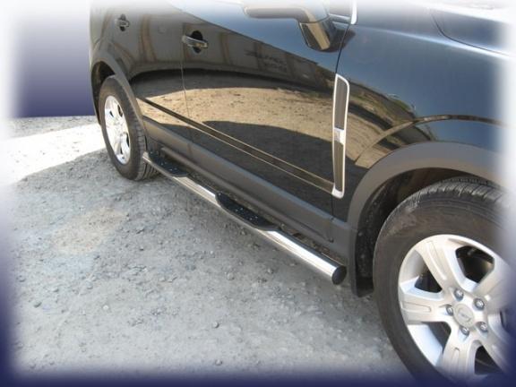 Пороги d76 с проступями Opel Antara