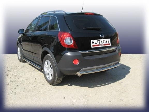 Защита заднего бампера d57 Opel Antara