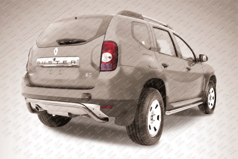 Защита заднего бампера d57 Renault Duster